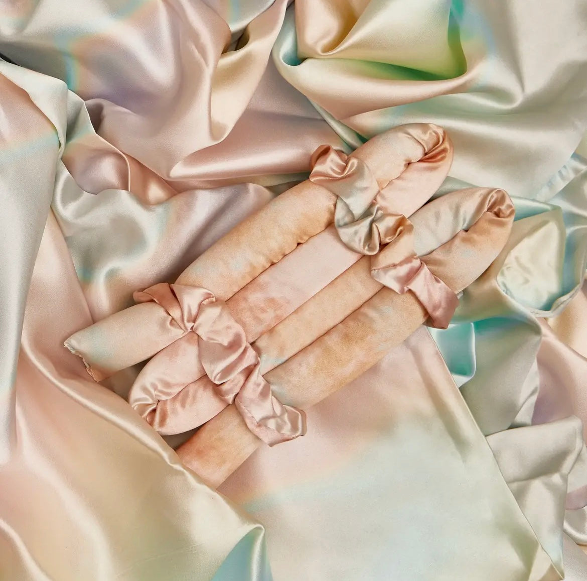 Satin Heatless Curling Set - Sunset Tie Dye