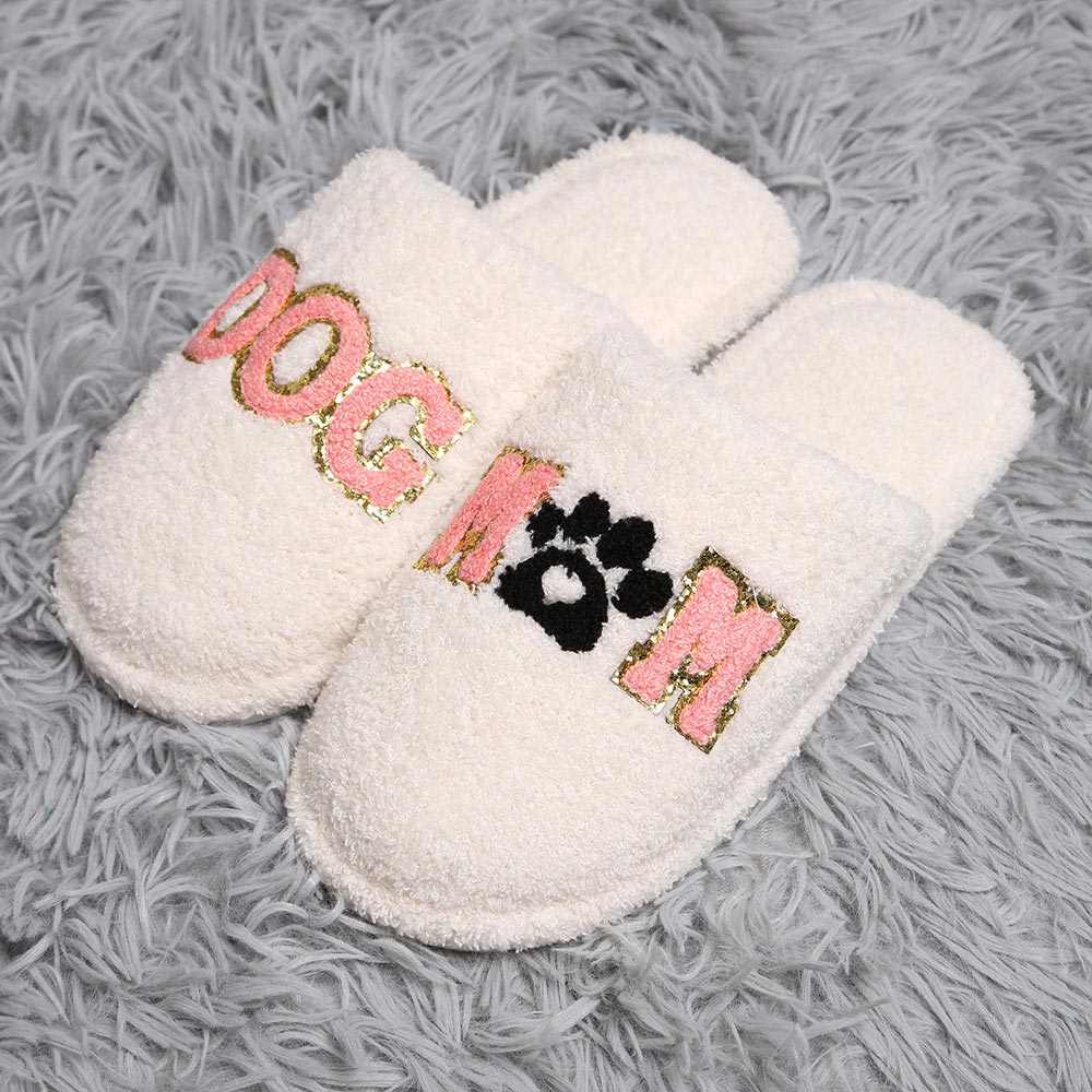 Dog Mom paw soft slippers